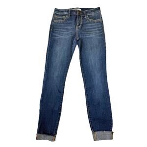 Sam Edelman Jeans Women’s Sz 25 The Kitten Midrise Skinny Ankle Cuff Studded